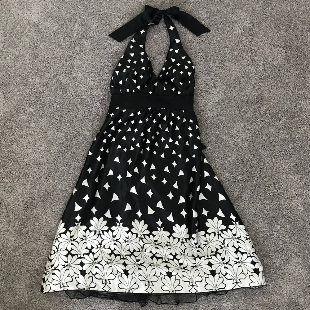 Fun black and white dress